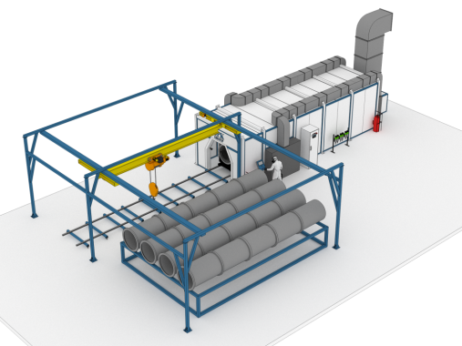 Автоматическая окрасочная камера SPK-SB-9.3.2 