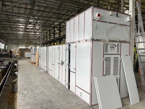 Комплекс камер окрашивания и сушки для автофургонов, полуприцепов, коммунальной и спецтехники в г. Рязань Комплекс камер окрашивания и сушки для автофургонов, полуприцепов, коммунальной и спецтехники в г. Рязань