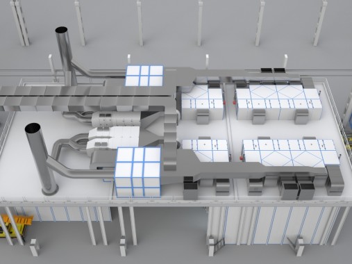 Автоматическая камера с роботами для окраски крупногабаритной спецтехники SPK GROUP
