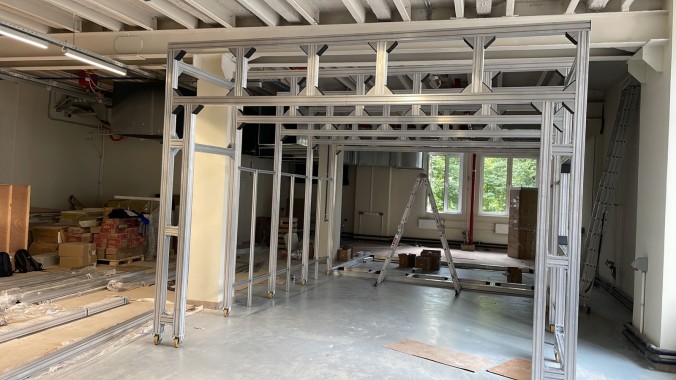 Окрасочно-сушильная камера телескопического типа SPK-SCB(Fx)-7.4.4 для художественно-производственных мастерских, г. Москва