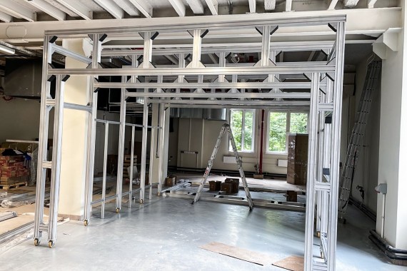 Окрасочно-сушильная камера телескопического типа SPK-SCB(Fx)-7.4.4 для художественно-производственных мастерских, г. Москва