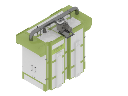 Линия порошковой окраски SPK GROUP с ручной конвейерной системой для сельскохозяйственной техники