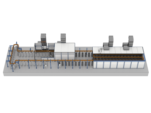 Окрасочно-сушильный комплекс для военной техники Комплекс окраски и сушки для военной техники SPK GROUP