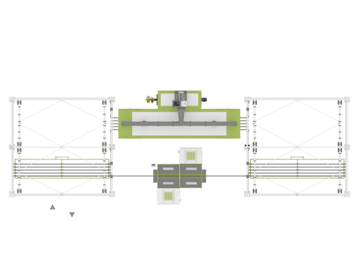Линия порошковой окраски с ручной конвейерной системой для стройматериалов Линия порошковой окраски SPK GROUP с ручной конвейерной системой для стройматериалов