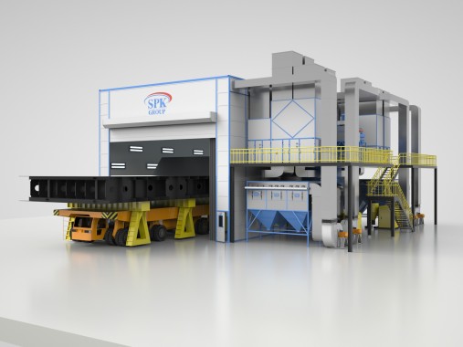 Дробеструйно-окрасочно-сушильная камера SPK-21.12.10 Дробеструйно-окрасочно-сушильная камера SPK GROUP
