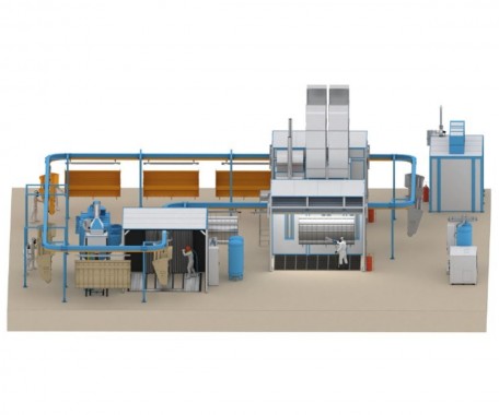 Комплекс подготовки поверхности металлоконструкций SPK GROUP Комплекс подготовки поверхности металлоконструкций SPK GROUP