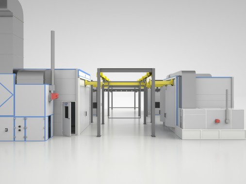 Комплекс подготовки к окраске, окраски и сушки изделий SPK GROUP с подвесным конвейером