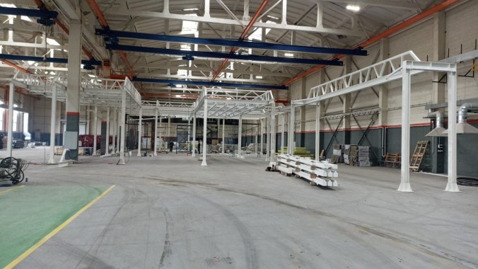 Линия порошковой окраски SPK, г. Урюпинск Линия порошковой окраски SPK, г. Урюпинск