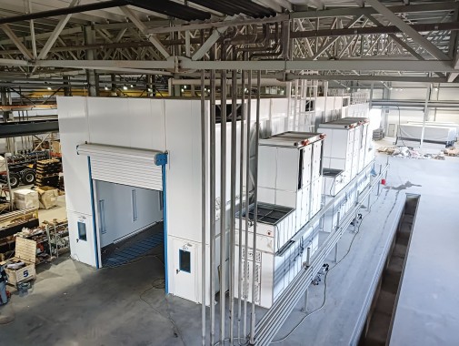 Комплекс камер окрашивания и сушки для автофургонов, полуприцепов, коммунальной и спецтехники в г. Рязань Комплекс камер окрашивания и сушки для автофургонов, полуприцепов, коммунальной и спецтехники в г. Рязань