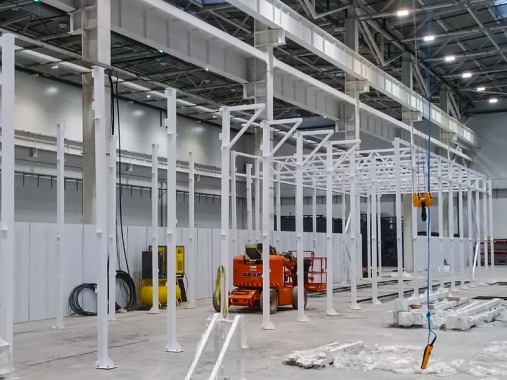 Линия подготовки и покраски рам полуприцепов SPK, г. Елабуга