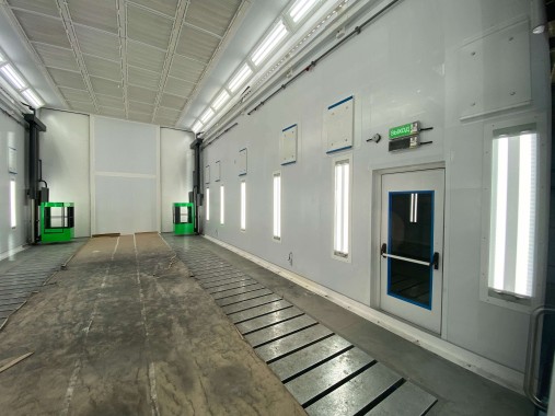 Окрасочно-сушильный комплекс SPK для спецтехники в г. Курган Окрасочно-сушильный комплекс SPK для спецтехники в г. Курган