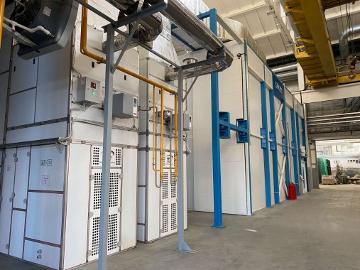 Окрасочно-сушильный комплекс SPK для спецтехники в г. Курган Окрасочно-сушильный комплекс SPK для спецтехники в г. Курган