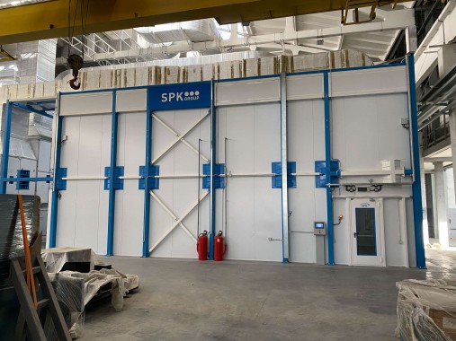 Окрасочно-сушильный комплекс SPK для спецтехники в г. Курган Окрасочно-сушильный комплекс SPK для спецтехники в г. Курган