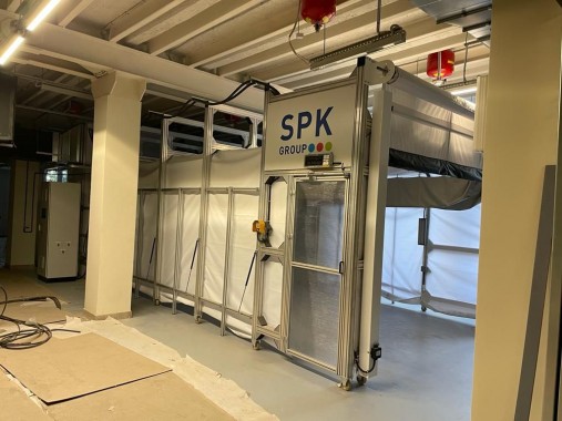 Окрасочно-сушильная камера телескопического типа SPK-SCB(Fx)-7.4.4 для художественно-производственных мастерских, г. Москва