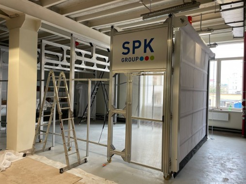 Окрасочно-сушильная камера телескопического типа SPK-SCB(Fx)-7.4.4 для художественно-производственных мастерских, г. Москва