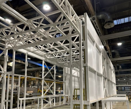 Роботизированная линия окраски литых заготовок SPK с грузонесущим конвейером, г. Миасс