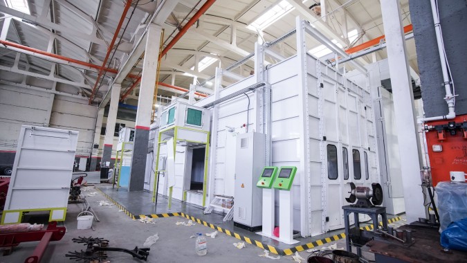 Линия порошковой окраски SPK, г. Урюпинск Линия порошковой окраски SPK, г. Урюпинск