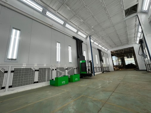 Роботизированная линия окраски литых заготовок SPK с грузонесущим конвейером, г. Миасс