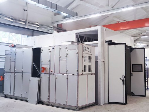 Окрасочно-сушильная камера SPK-SCB-6.4.4, г. Новокузнецк Окрасочно-сушильная камера SPK-SCB-6.4.4, г. Новокузнецк