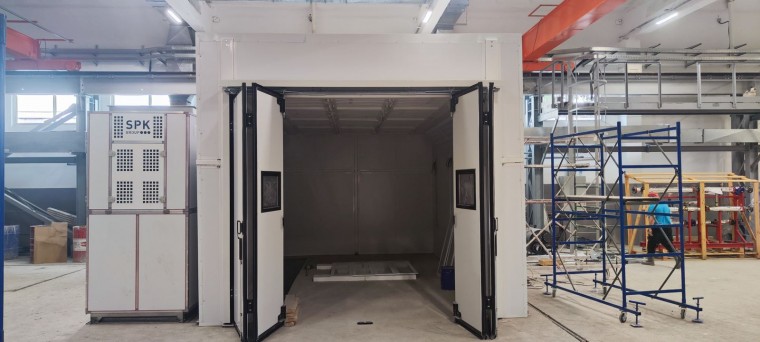 Окрасочно-сушильная камера SPK-SCB-6.4.4, г. Новокузнецк Окрасочно-сушильная камера SPK-SCB-6.4.4, г. Новокузнецк