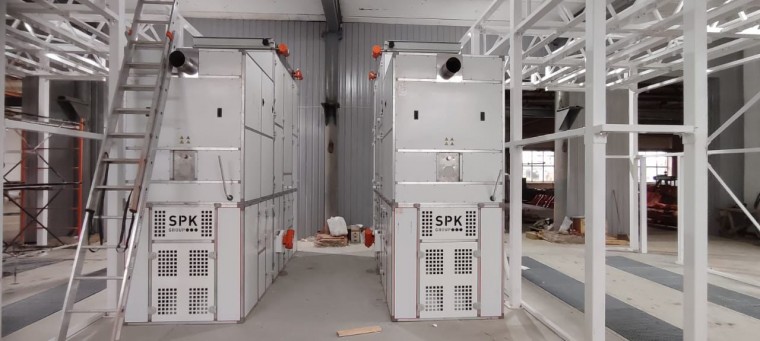 Комплекс подготовки и окраски металлоконструкций SPK GROUP с конвейером, г. Оренбург
