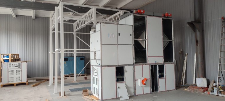 Комплекс подготовки и окраски металлоконструкций SPK GROUP с конвейером, г. Оренбург