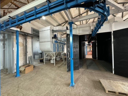Комплекс подготовки и окраски металлоконструкций SPK GROUP с конвейером, г. Оренбург