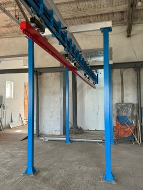 Комплекс подготовки и окраски металлоконструкций SPK GROUP с конвейером, г. Оренбург