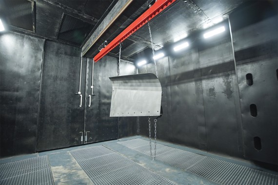 Комплекс подготовки и окраски металлоконструкций SPK GROUP с конвейером, г. Оренбург