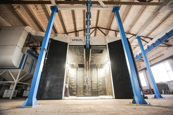 Комплекс подготовки и окраски металлоконструкций SPK GROUP с конвейером, г. Оренбург