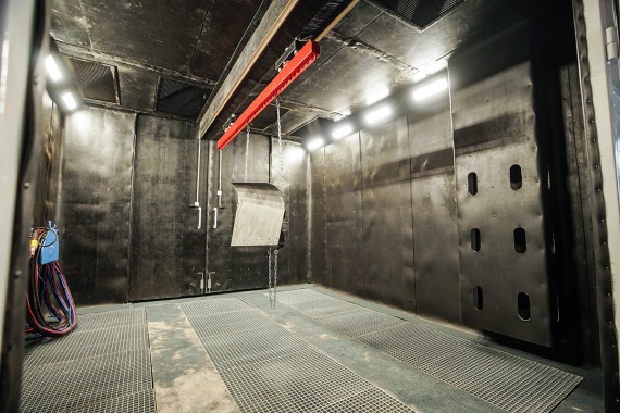 Комплекс подготовки и окраски металлоконструкций SPK GROUP с конвейером, г. Оренбург