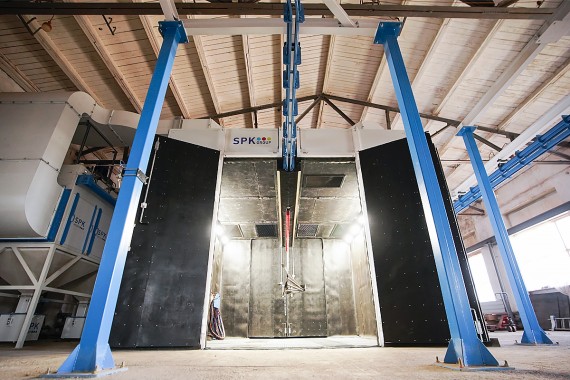 Комплекс подготовки и окраски металлоконструкций SPK GROUP с конвейером, г. Оренбург