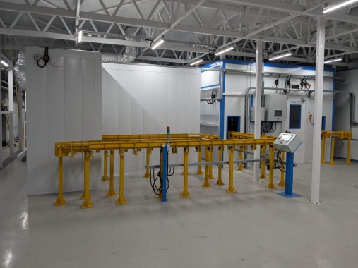 Автоматизированная линия SPK для покраски деталей электровентиляторов и электродвигателей, г. Пермь Автоматизированная линия SPK GROUP для покраски деталей электровентиляторов и электродвигателей, г. Пермь