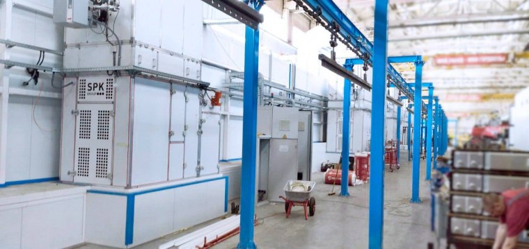Окрасочно-сушильный комплекс с конвейером SPK GROUP, г. Брянск Окрасочно-сушильный комплекс с конвейером SPK GROUP, г. Брянск
