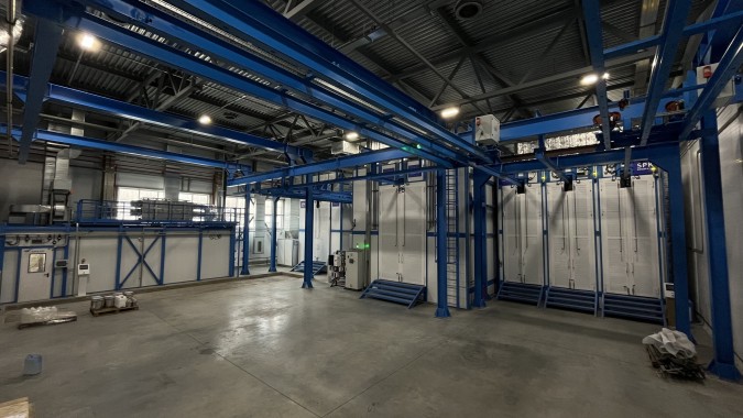 Комплекс подготовки, покраски и сушки SPK GROUP с подвесным конвейером, г. Барнаул