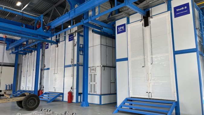 Комплекс подготовки, покраски и сушки SPK GROUP с подвесным конвейером, г. Барнаул