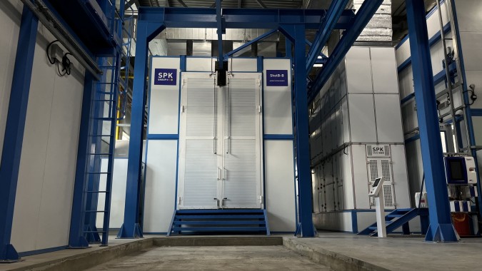 Комплекс подготовки, покраски и сушки SPK GROUP с подвесным конвейером, г. Барнаул