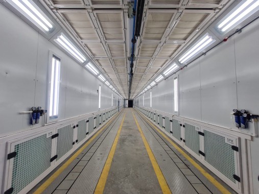 Окрасочно-сушильный комплекс с конвейером SPK GROUP, г. Брянск Окрасочно-сушильный комплекс с конвейером SPK GROUP, г. Брянск