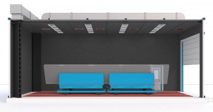 Дробеструйная камера для металлоконструкций SPK-SВB-11.5.5