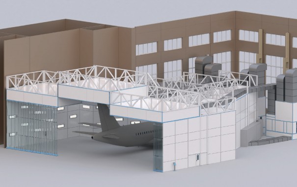 Камера окраски и сушки для самолетов SPK-SCB-37.35.13/8