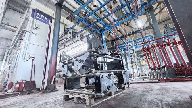 Комплекс окрасочного оборудования для агротехники SPK с конвейером, г. Барнаул Комплекс окрасочного оборудования для агротехники SPK с конвейером, г. Барнаул