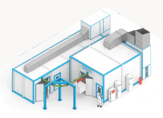 Участок окраски SPK GROUP для мелкогабаритных деталей и сборочных единиц