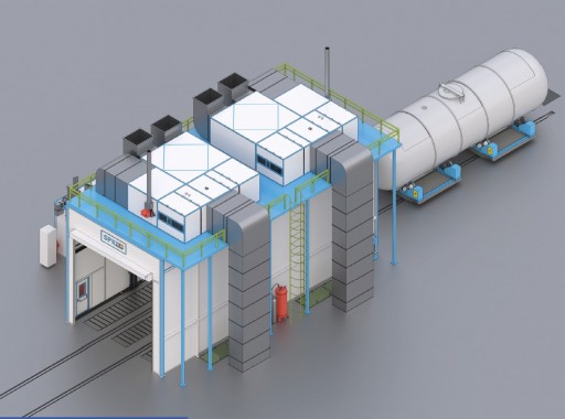 Окрасочно-сушильная камера для цистерн SРК-SCB-15.6.6