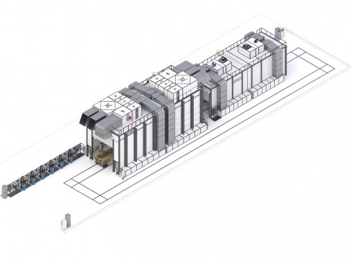 Роботизированная линия окраски и сушки для кабин и рам бульдозеров SPK