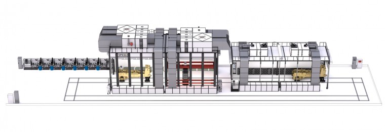 Роботизированная линия окраски и сушки для кабин и рам бульдозеров SPK