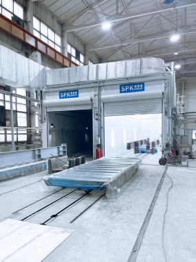 Двухсекционная покрасочно-сушильная камера для металлоконструкций SPK-14.8.4, г. Челябинск