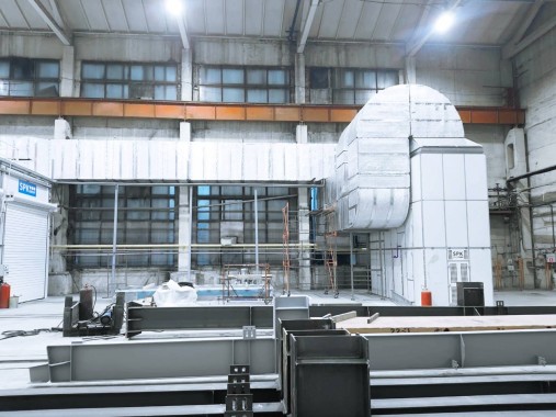 Двухсекционная покрасочно-сушильная камера для металлоконструкций SPK-14.8.4, г. Челябинск