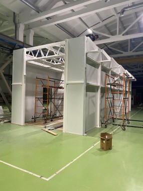 Комплекс камер подготовки поверхности, жидкостной окраски и сушки изделий SPK-19.6.4, г. Бугульма Комплекс камер подготовки поверхности, жидкостной окраски и сушки изделий SPK-19.6.4, г. Бугульма