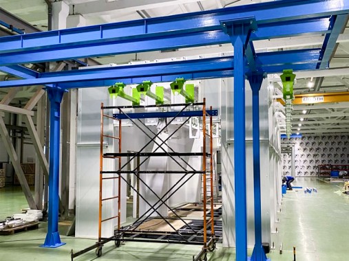 Комплекс камер подготовки поверхности, жидкостной окраски и сушки изделий SPK-19.6.4, г. Бугульма Комплекс камер подготовки поверхности, жидкостной окраски и сушки изделий SPK-19.6.4, г. Бугульма