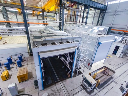 Дробеструйная и окрасочно-сушильная камера в комплексе SPK, г. Магнитогорск